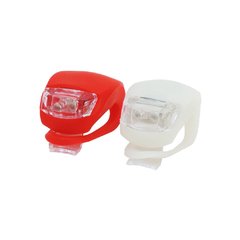 Luces Para Bicicleta Con 2 Led - roja y blanca