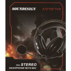 Auricular Con Microfono 210cm Soundesign Raptortwo - comprar online