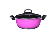 Caçarola Antiaderente com tampa de vidro 22cm