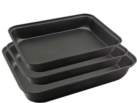 Conjunto Assadeira Forma Antiaderente Bolo Assados 3 Peças