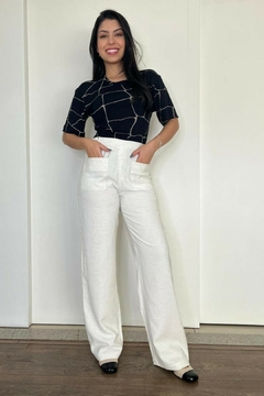 30995- CALÇA SENSORIALE LINEN NATURAL - Loja Clara Assis