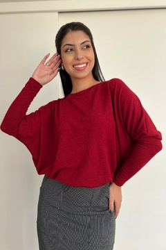 30682-BLUSA MALHA TRICOT VINHO na internet