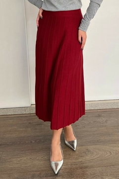 30851-SAIA MIDI TRICOT MODAL CHERRY - comprar online