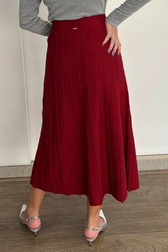30851-SAIA MIDI TRICOT MODAL CHERRY na internet