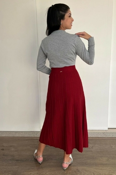 30851-SAIA MIDI TRICOT MODAL CHERRY - Loja Clara Assis