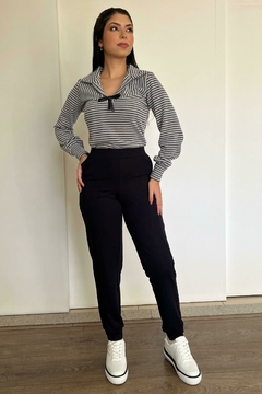 30830-CALÇA MOLETINHO PRETA - loja online