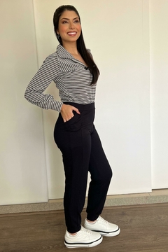 30830-CALÇA MOLETINHO PRETA