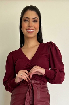 30863-BLUSA MALHA TRICOT VINHO