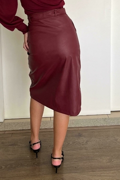 30811-SAIA MIDI MALHA LEATHER VINHO COM ELASTANO na internet