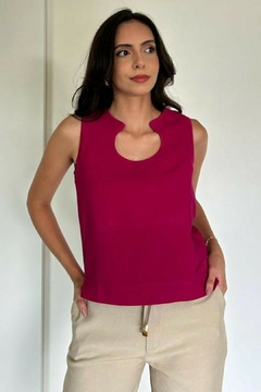 31191-BLUSA SENSORIALE MAGENTA