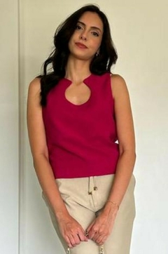31191-BLUSA SENSORIALE MAGENTA na internet