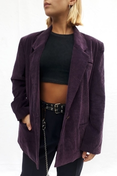 Blazer Purple Corderoy