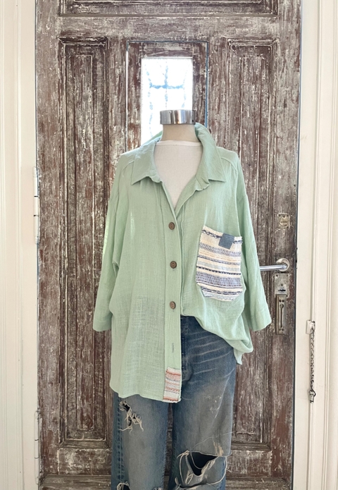 Camisa Patch Tweed