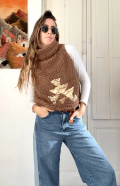 Imagen de Chaleco Sheep Metálico Avellana