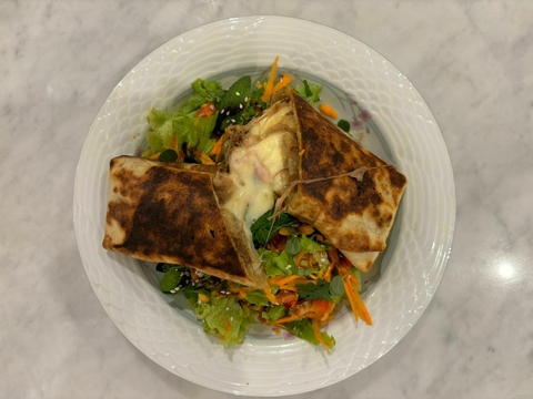 WRAPS DE CARNE, MOSTAZA Y QUESO