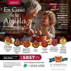 MENU EN CASA DE LA ABUELA