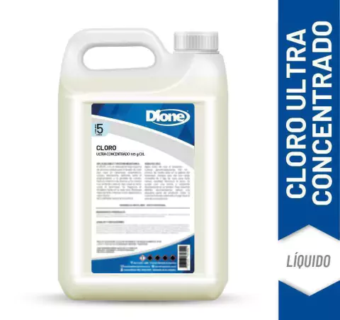 Cloro 105g c/l Dione x 5 lts - Aprobado Anmat - comprar online