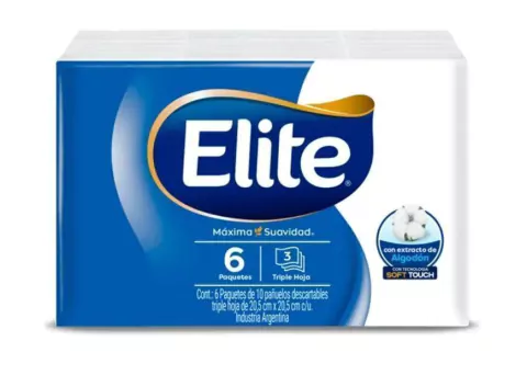 Pañuelos descartables Elite soft touch