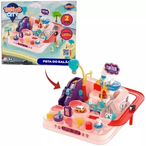 PISTA DO BALAO COM 2 CARRINHOS