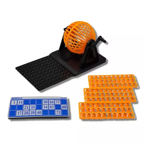 JOGO DE BINGO PLASTICO 90 NUMEROS UN SORTIDO