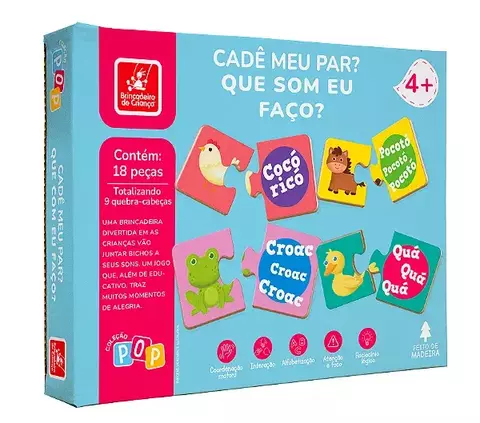COLECAO POP - QUEBRA CABEÇA PARES QUE SOM EU FACO