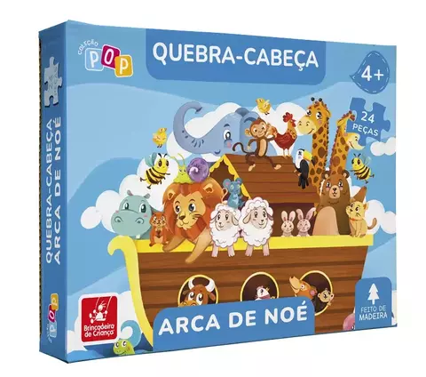 COLECAO POP - QUEBRA CABEÇA 24 PECAS ARCA DE NOE