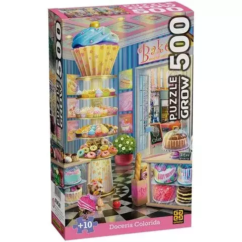 QUEBRA CABEÇA 500 PCS - DOCERIA COLORIDA