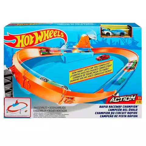 HOT WHEELS PISTA ACTION PISTA DE CAMPEONATO (S) UNIDADE GBF81 - MATTEL