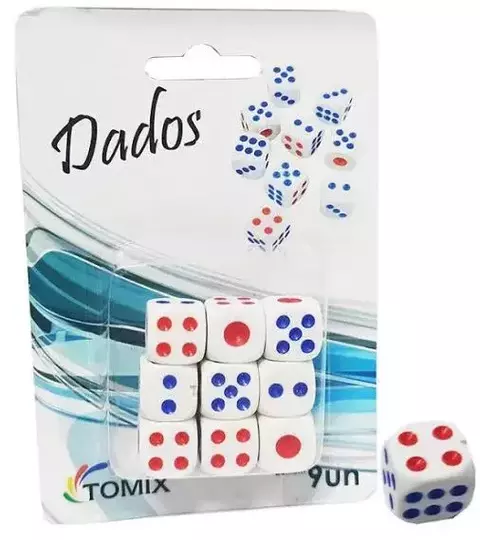 DADO 1,3CM 9UN SORTIDO
