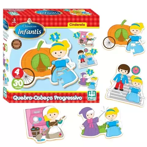 QUEBRA CABEÇA PROGRESSIVO CINDERELA