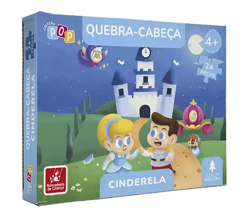 COLECAO POP - QUEBRA CABEÇA 24 PECAS CINDERELA