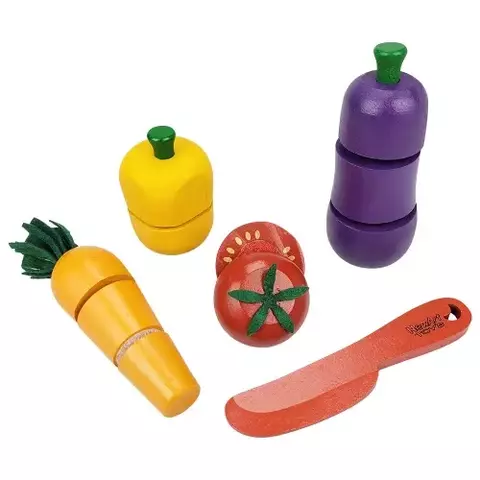 KIT LEGUMES COM CORTE + FACA + CAIXA