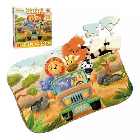 QUEBRA CABEÇA SAFARI 48 PC
