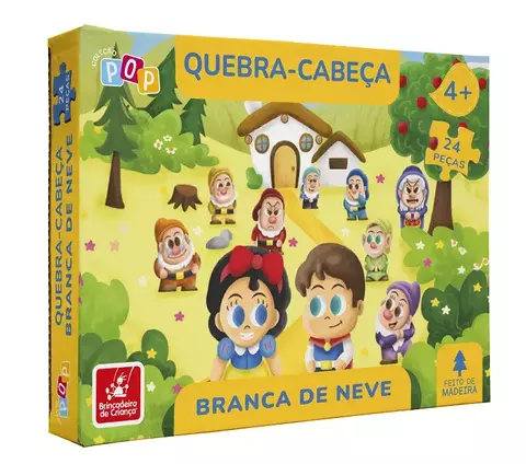 COLECAO POP - QUEBRA CABEÇA 24 PECAS BRANCA DE NEVE