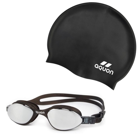 Kit Touca Aquon Preta + Óculos Inertia Mirror