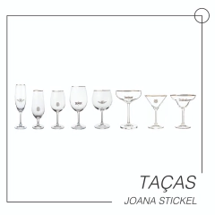 Taça flute de champanhe - Coleção Insetos da Sorte - Joana Stickel - Taças e louças assinadas Massa Branca 