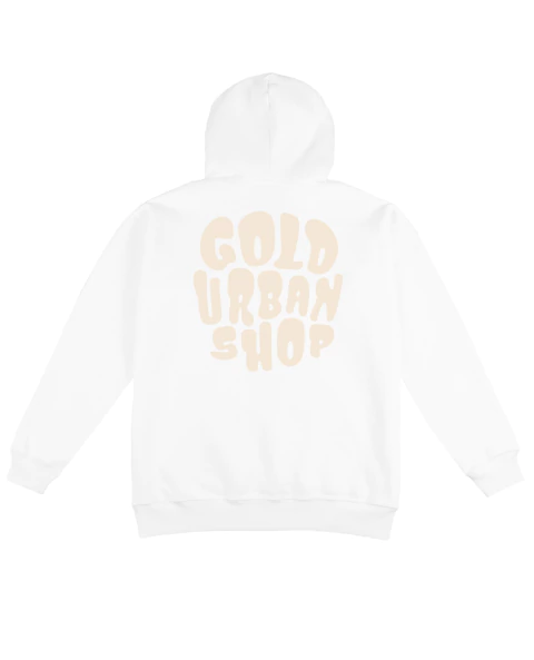 MOLETOM CANGURU GOLD BUBBLE CREME