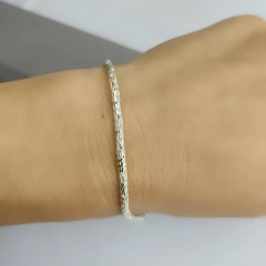 Pulsera plata y oro