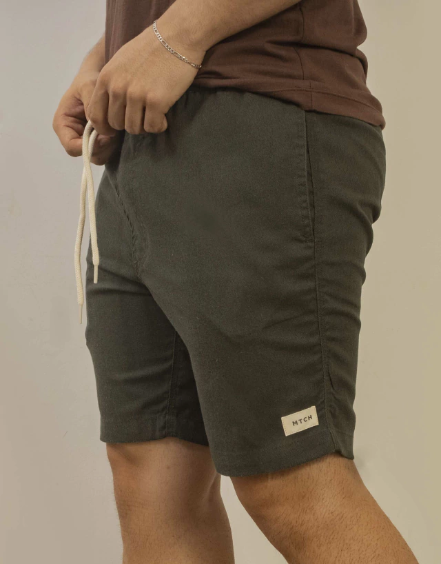 Short elástico Linho misto 59891 - MITCHELL - moda masculina
