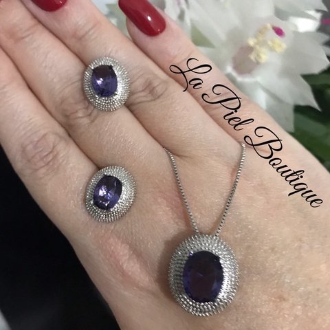 Conjunto Zircônia Colorida