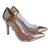 Imagem do Scarpin Feminino Sapato Bico Fino Vinil Salto Iara Couto