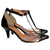 Scarpin Feminino Preto Vinil Confortável Luxo Iara Couto