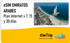 ESIM (SIM VIRTUAL) INTERNET EMIRATOS ARABES - Planes desde 1GB a 10GB - comprar online