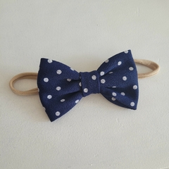Vinchita elastica azul pintitas