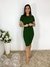 Vestido Canelado - Verde - comprar online