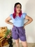 Short Sarjado - Lilás - Joy Clothes
