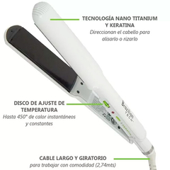 PLANCHA BABYLISS BRAZILIAN KERATINA ALISADO - 230C/450F - comprar online