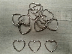 Arandela CORAZON ( art 20210 ) med 30 mm - color Niquel Brillante x 100 unidades - comprar online