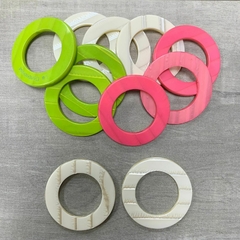 Arandela de poliester ( art 40001-80 ) pase 30 mm x 100 unidades - color off white - comprar online