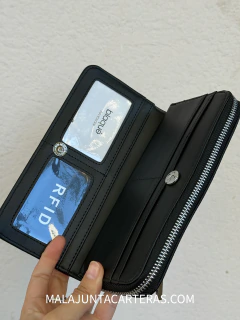 BILLETERA BLAQUÈ NEGRO CON SOLAPA - comprar online